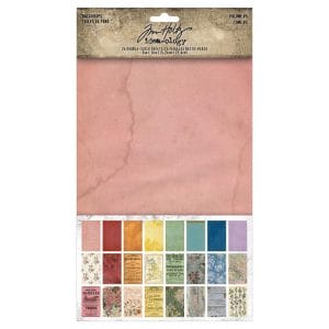 Tim Holtz Idea-Ology Backdrops Double-Sided Cardstock 6"X10" 24/Pkg - Volume 5