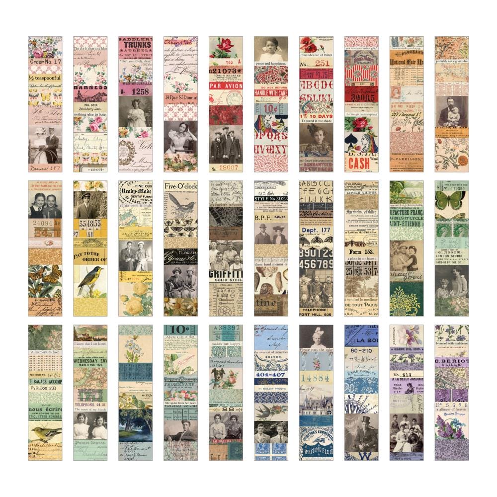 Tim Holtz Idealogy Collage Strips 1.5"X6" 30/Pkg timholtz collage strips TH94328 1 timholtz_collage_strips_TH94328_1
