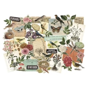 Tim Holtz Idealogy Ephemera Pack 45/Pkg - Layers Organic