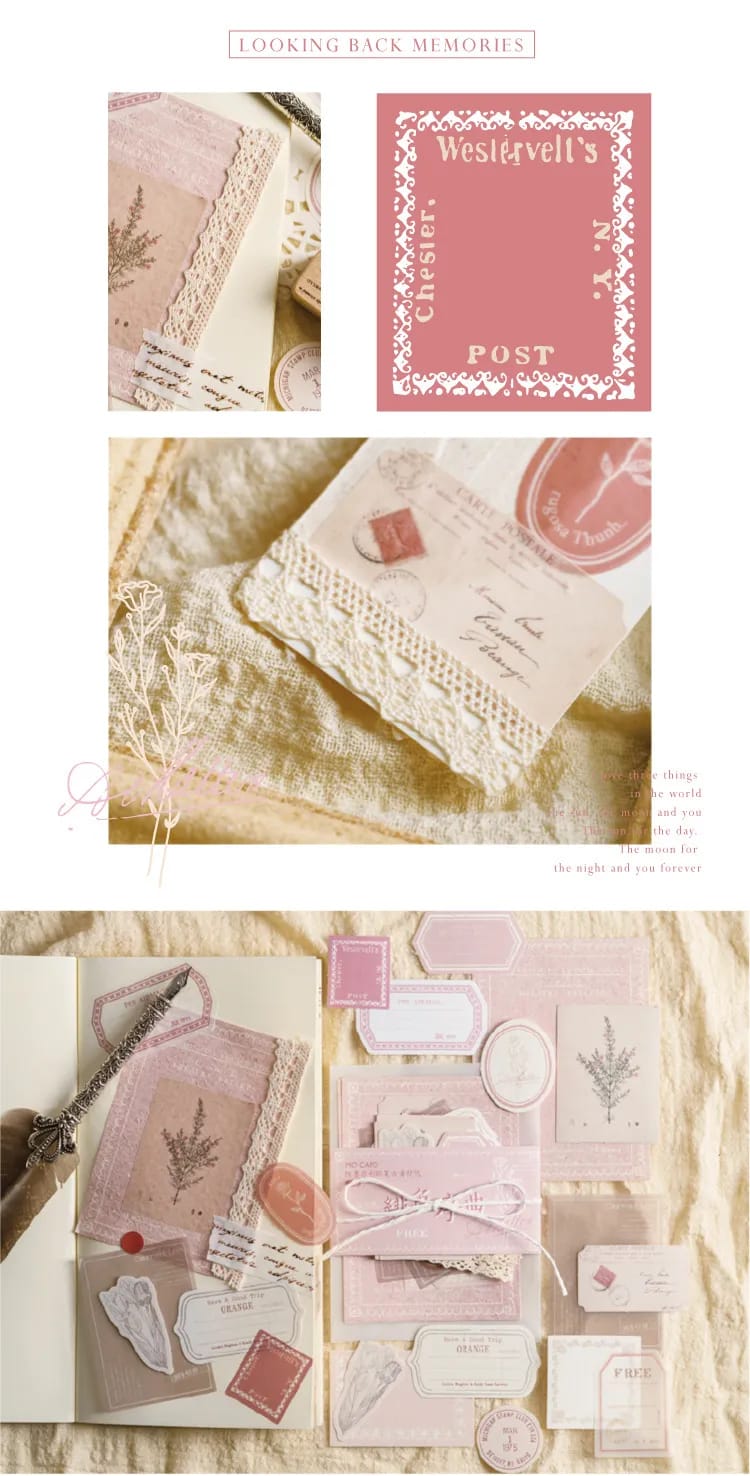 Epehemera Journal Pack in an envelope (30 pcs) - Pink Tones 30pcs ephemera pack journalling envelope 1 30pcs_ephemera_pack_journalling_envelope_1