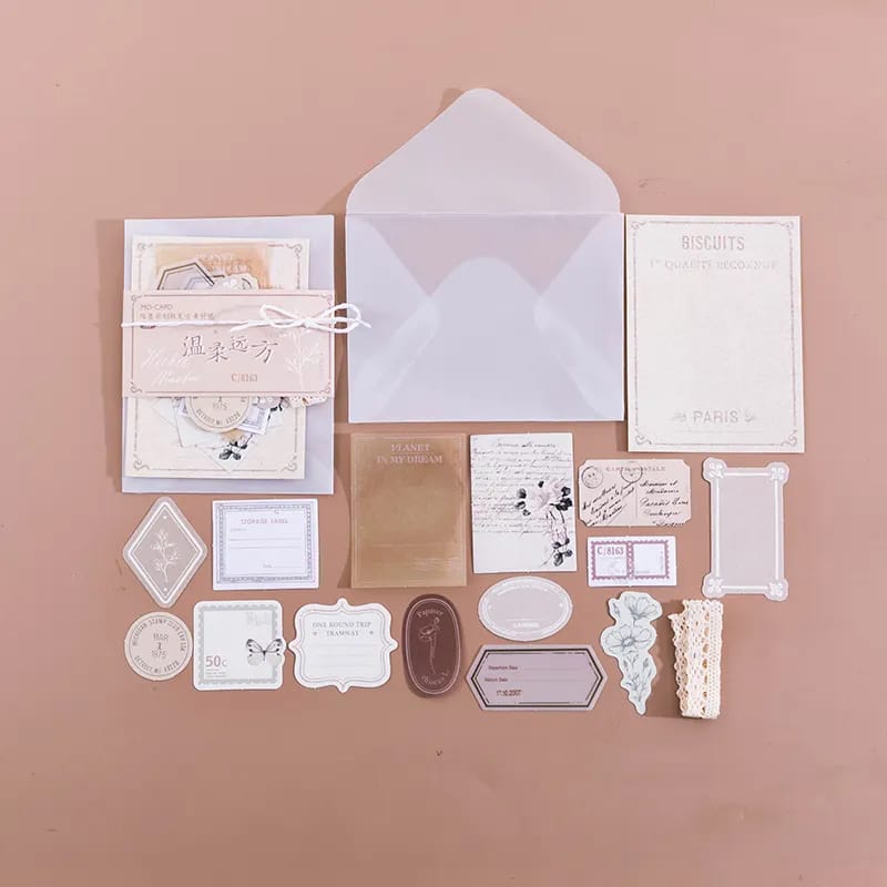 Epehemera Journal Pack in an envelope (30 pcs) - Brown Tones 30pcs ephemera pack journalling envelope brown 1 Epehemera Journal Pack in an envelope (30 pcs) - Brown Tones