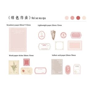 30pcs_ephemera_pack_journalling_envelope_pink