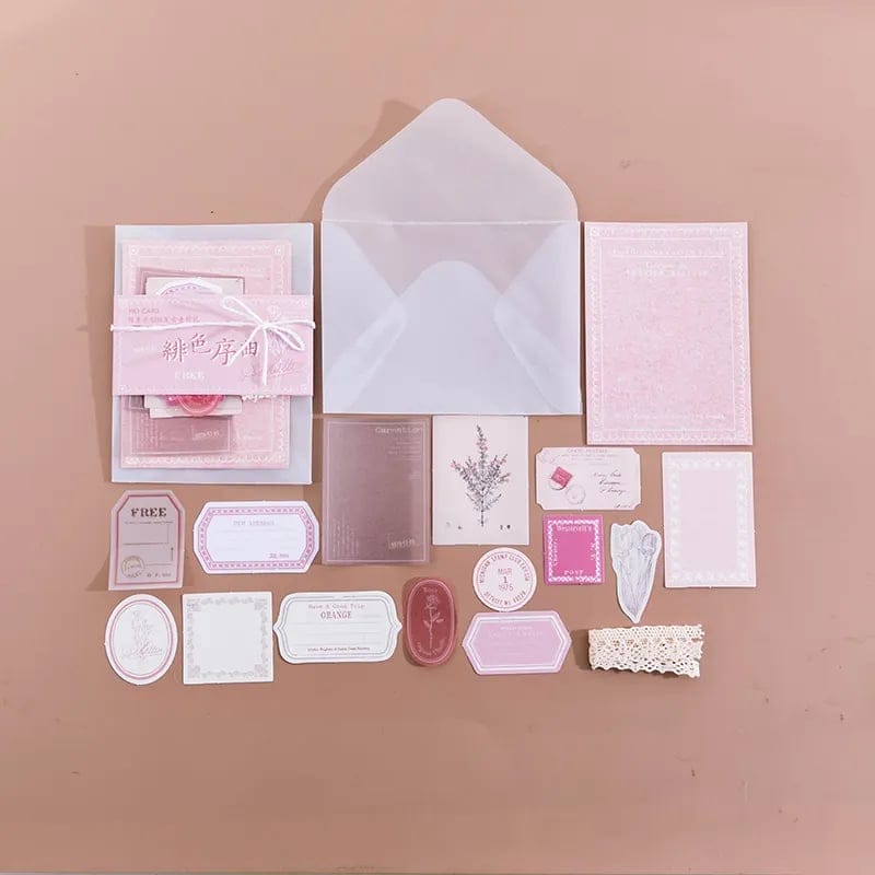 Epehemera Journal Pack in an envelope (30 pcs) - Pink Tones 30pcs ephemera pack journalling envelope pink 1 Epehemera Journal Pack in an envelope (30 pcs) - Pink Tones