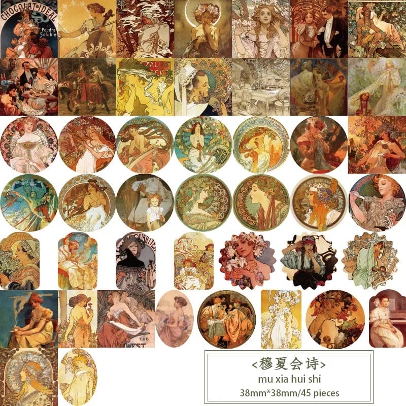 Journal Ephemera Stickers (45 pcs) - ZMJM-0183 40pcs sticker ephemera ZMJM 0183 Journal Ephemera Stickers (45 pcs) - ZMJM-0183