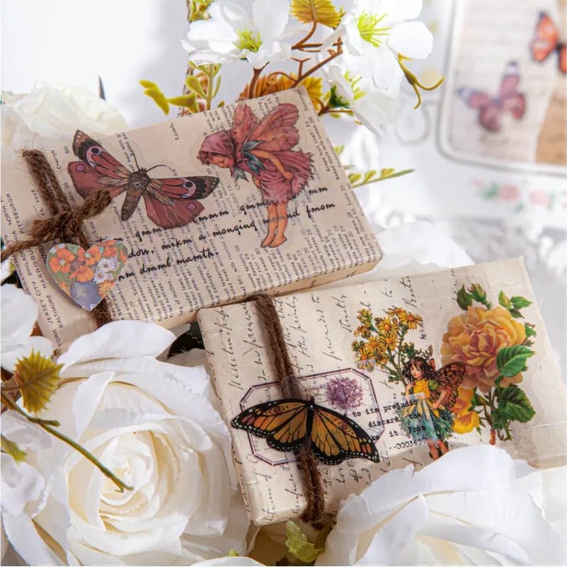 Flower Fairy Clear PET Stickers (46 pcs) (HGD-HXRJ003) 45pcs garden fairies clear PET Sticker 2 45pcs_garden_fairies_clear_PET_Sticker_2