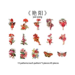 Flower Fairy Clear PET Stickers (46 pcs) (HGD-HXRJ003)