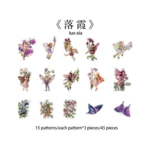 Flower Fairy Clear PET Stickers (46 pcs) (HGD-HXRJ008)