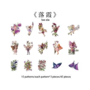 Flower Fairy Clear PET Stickers (46 pcs) (HGD-HXRJ008)