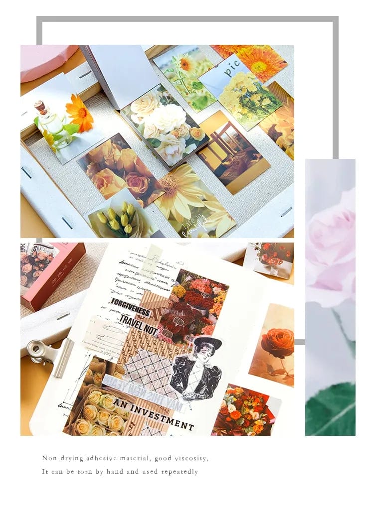 4by6 cm Journal Ephemera Pack (100 pcs) - Pinks and Reds 4by6cm Stickers 2 4by6cm_Stickers_2