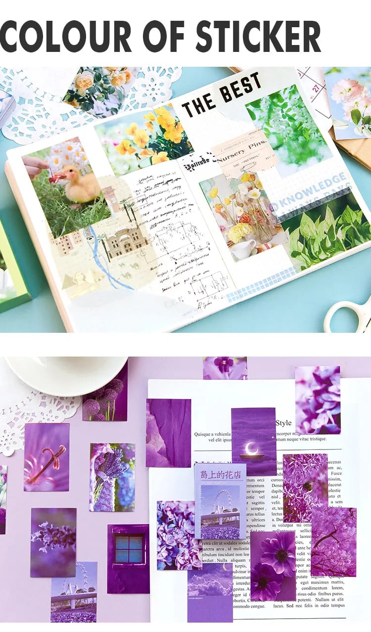 4by6 cm Journal Ephemera Pack (100 pcs) - Pinks and Reds 4by6cm Stickers 3 4by6cm_Stickers_3