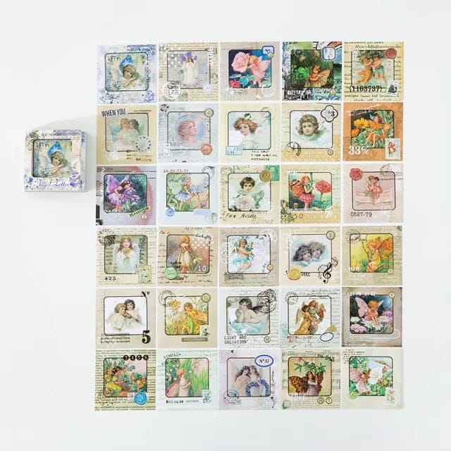 Journal Ephemera Stickers (60 pcs) - Angels 60pcs Sticker pack angels Journal Ephemera Stickers (60 pcs) - Angels