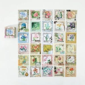 Journal Ephemera Stickers (60 pcs) - Flowers