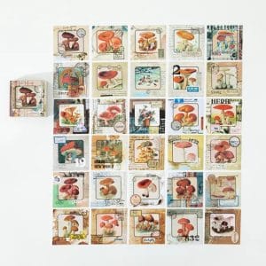 Journal Ephemera Stickers (60 pcs) - Mushrooms