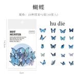 Clear Opaque Stickers for Journalling (40 pcs) - Butterflies