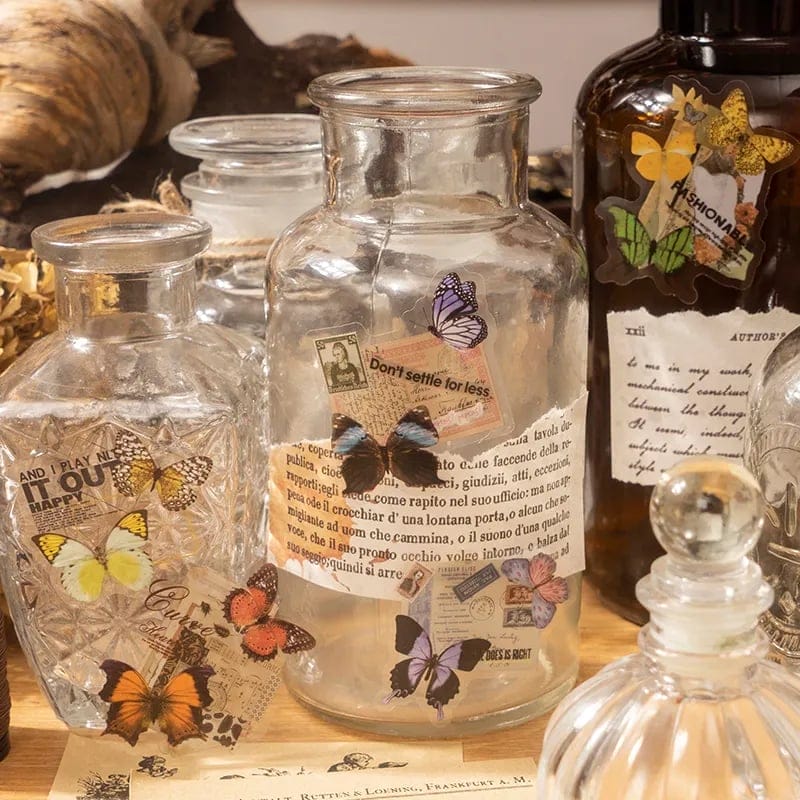 Butterfly Clear PET stickers (30 pcs) (HGD-HDML007) butterfly love clear PET Stickers butterfly_love_clear_PET_Stickers