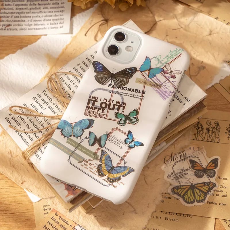 Butterfly Clear PET stickers (30 pcs) (HGD-HDML007) butterfly love clear PET Stickers 1 butterfly_love_clear_PET_Stickers_1