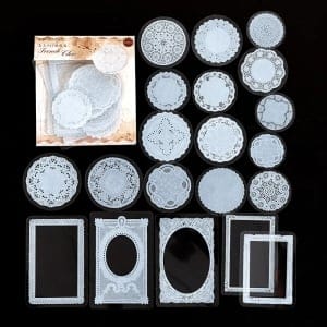 Clear PET Stickers (40 pcs) - French Chic (MMK06F279)