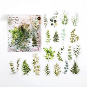 Clear PET Stickers (40 pcs) - Wizard of Green Leaves (MMK06F280)