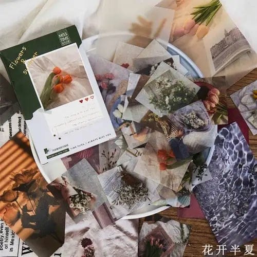 Journalling Ephemera Sticker Pack (55 pcs) - Flowers of Summer journalling ephemera stickers 55pcs Flowers of Summer Journalling Ephemera Sticker Pack (55 pcs) - Flowers of Summer
