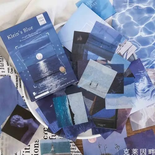 Journalling Ephemera Sticker Pack (55 pcs) - Klein's Blue journalling ephemera stickers 55pcs Kleins Blue Journalling Ephemera Sticker Pack (55 pcs) - Klein's Blue