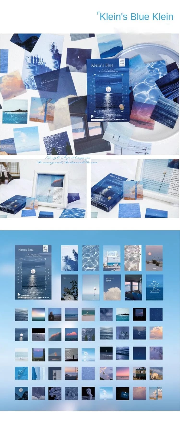 Journalling Ephemera Sticker Pack (55 pcs) - Klein's Blue journalling ephemera stickers 55pcs Kleins Blue 1 journalling_ephemera_stickers_55pcs_Kleins_Blue_1