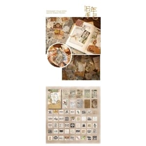 journalling_ephemera_stickers_55pcs_Retro_Life