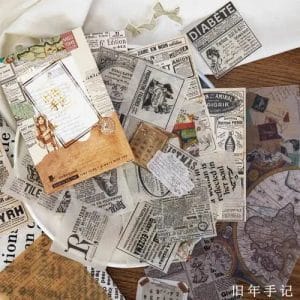 Journalling Ephemera Sticker Pack (55 pcs) - Retro Life
