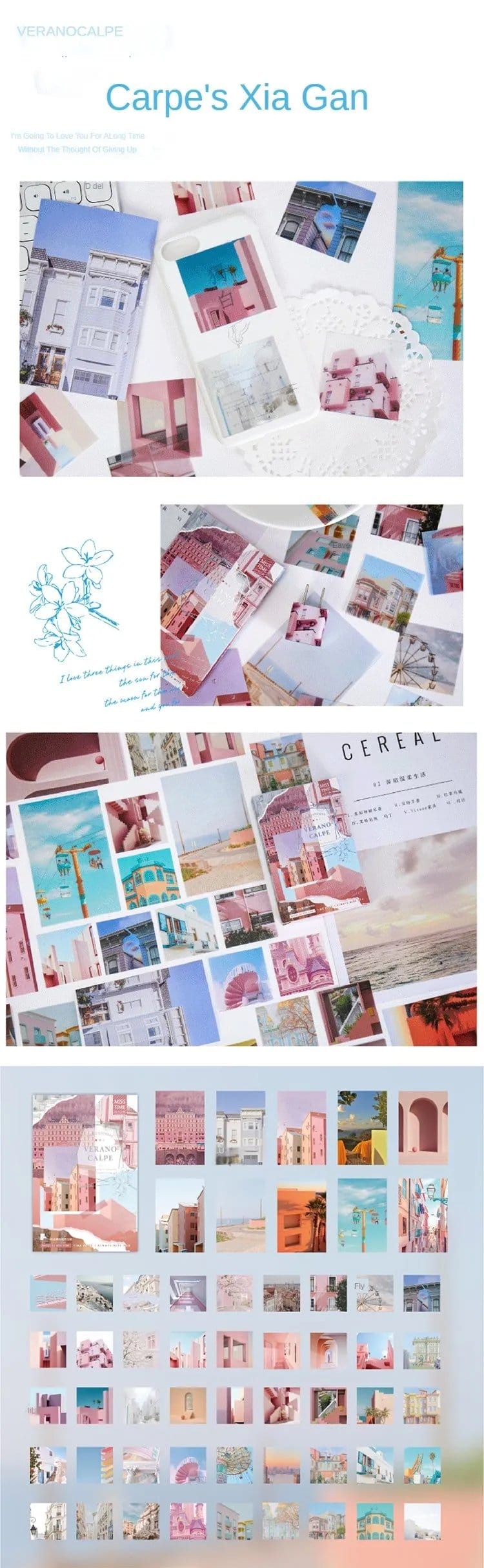 Journalling Ephemera Sticker Pack (55 pcs) - Verano Calpe journalling ephemera stickers 55pcs Verano Calpe 1 journalling_ephemera_stickers_55pcs_Verano_Calpe_1