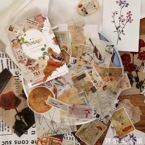 Journalling Ephemera Sticker Pack (55 pcs) - Vintage Elements journalling ephemera stickers 55pcs Vintage Elements Journalling Ephemera Sticker Pack (55 pcs) - Vintage Elements