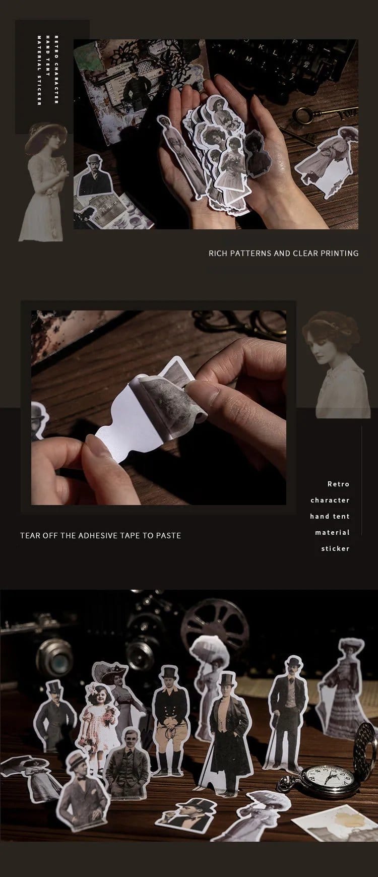 Vintage Retro Characters (30 pcs) (HGD-TRUZ002) journalling vintage characters 1 journalling_vintage_characters_1