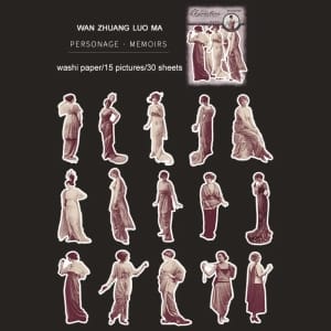 Vintage Retro Characters (30 pcs) (HGD-TRUZ007)