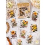Clear PET Stickers (20 pcs) - Flower Brilliance Strange Place (CJHY)