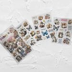 PET Clear Stickers (3 sheets) – A cup of coffee time series (WX-SK-6)