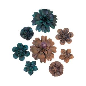 Prima Finnabair Mechanicals Metal Embellishments - Desert Flowers, 8/Pkg