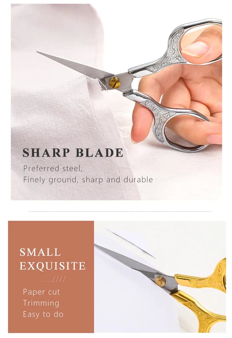 Vintage Intricate Detailed Scissors for Journalling - Gold vintage fancy scissors vintage_fancy_scissors