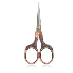 Vintage Intricate Detailed Scissors for Journalling - Copper