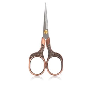 Vintage Intricate Detailed Scissors for Journalling - Copper