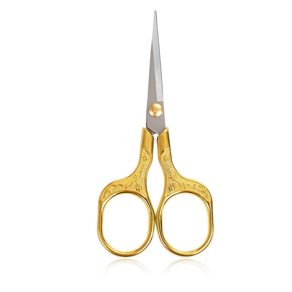 Vintage Intricate Detailed Scissors for Journalling - Gold