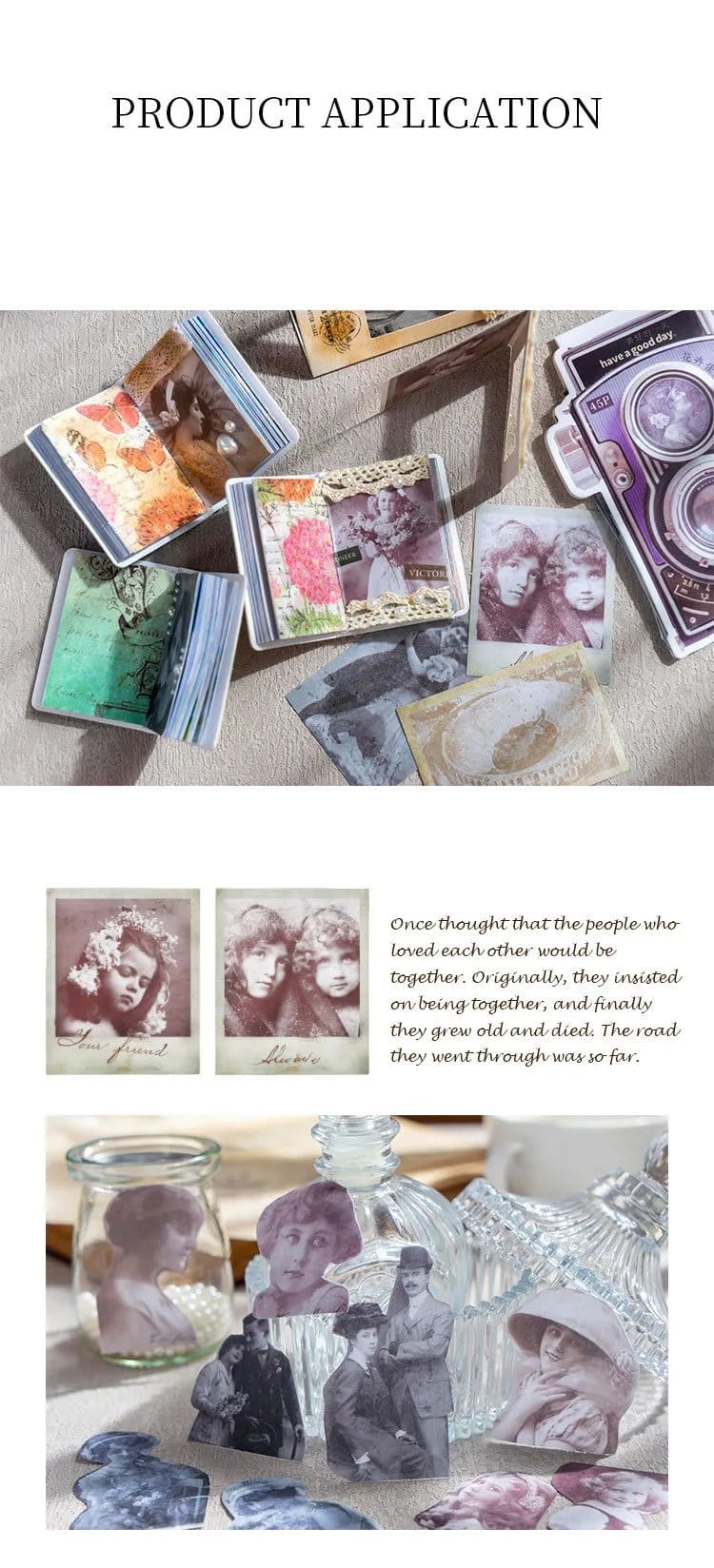 Vintage Places Journalling Stickers (45 pcs) vintage photo Stickers 1 vintage_photo_Stickers_1