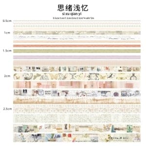 A box of Washi Tapes - Reminiscence of Thoughts