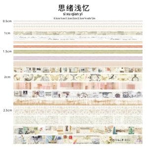 A box of Washi Tapes - Reminiscence of Thoughts