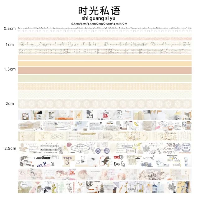 A box of Washi Tapes - Whispers of TIme A box of Washi Tapes - Whispers of TIme