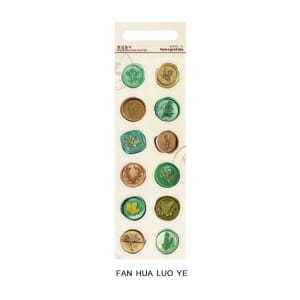 Wax Seal Stickers - Flowers and Leaves