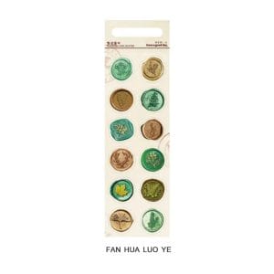 Wax Seal Stickers - Flowers and Leaves