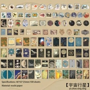 Journal Ephemera Stickers (100 pcs) (TZB-3182)