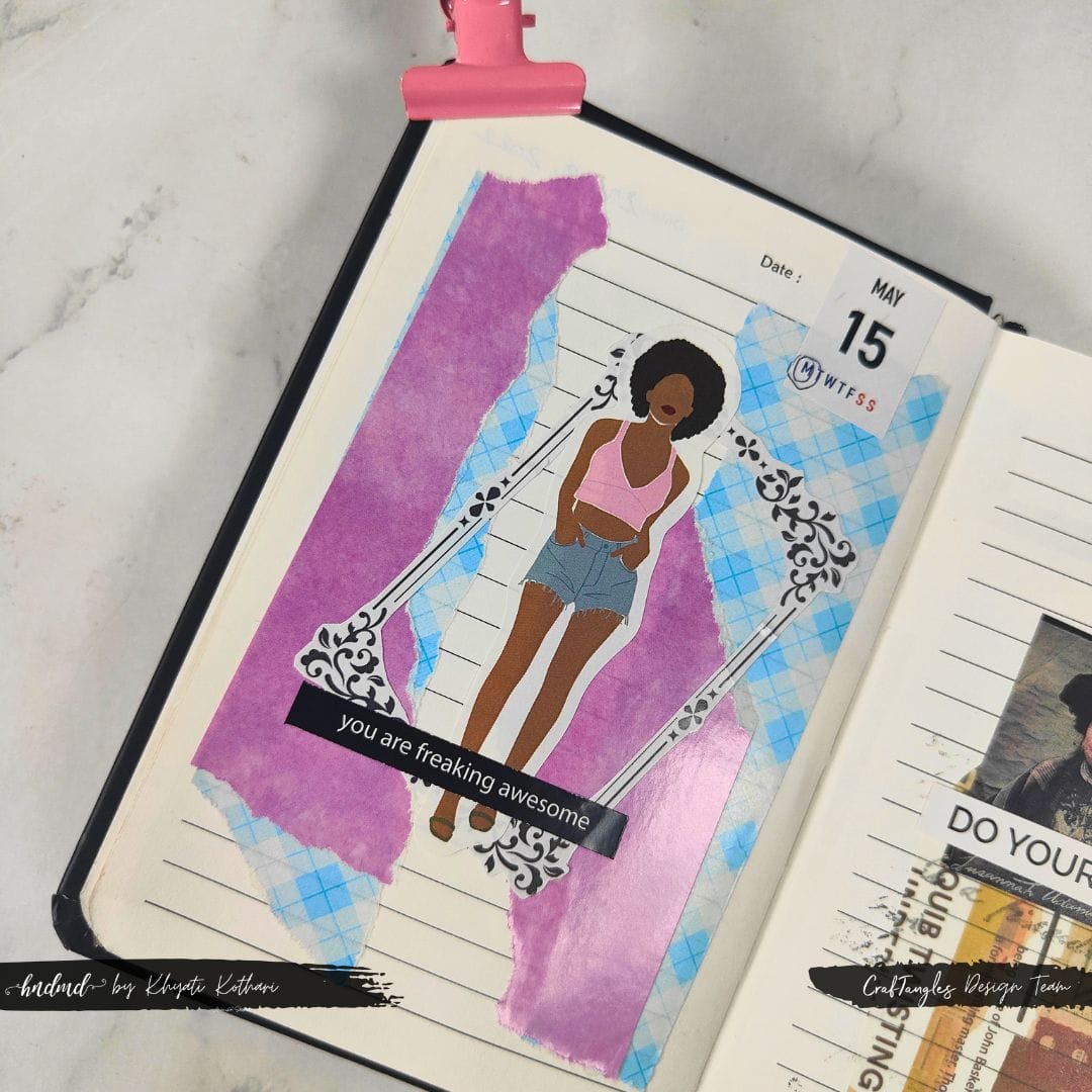 CrafTangles Journal Sticker Rolls (Pack of 5 designs) - Simple Frames 1 15May23 15May23