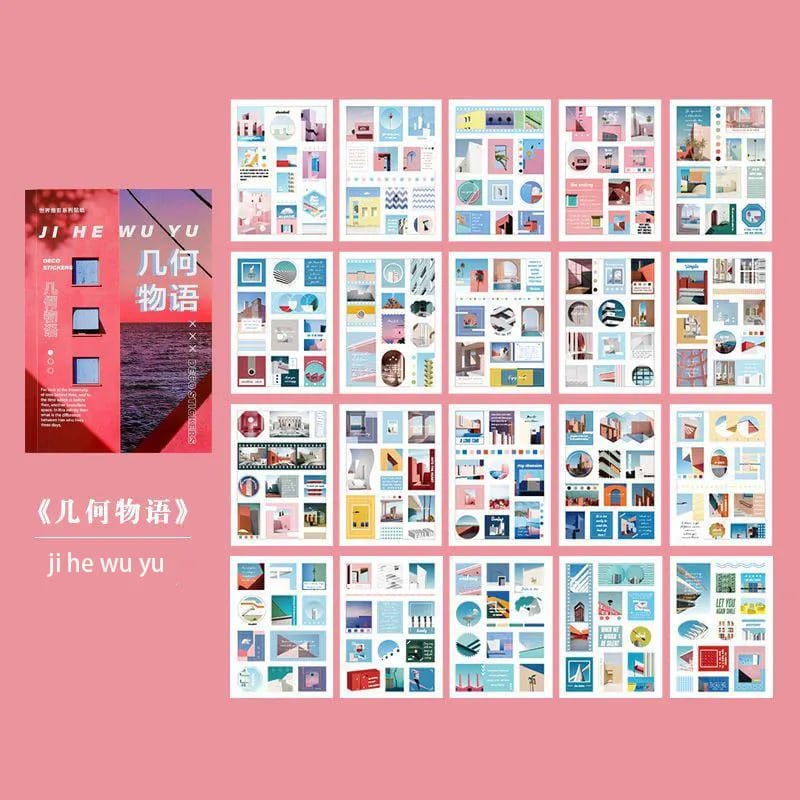 Journalling Sticker book with Elements (20 Sheets) (TZ-627) 20sheets mix sticker book journalling TZ 627 Journalling Sticker book with Elements (20 Sheets) (TZ-627)