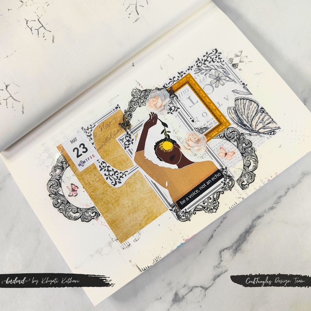 CrafTangles Journal Sticker Rolls (Pack of 5 designs) - Simple Frames 1 23May23 23May23