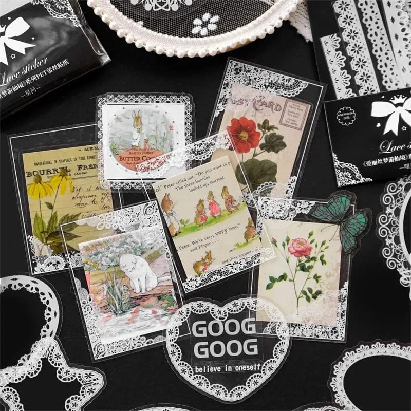 Clear PET White Stickers (30 pcs) - MM035992 30pcs clear white Stickers 3 30pcs_clear_white_Stickers_3