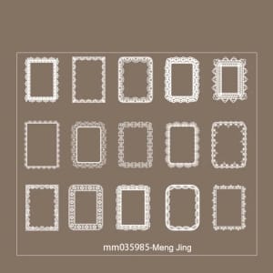 Clear PET White Stickers (30 pcs) - MM035985